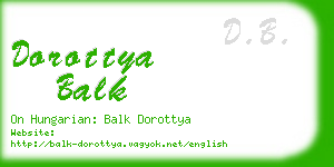 dorottya balk business card